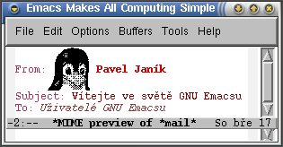 Vtejte ve svt GNU Emacsu